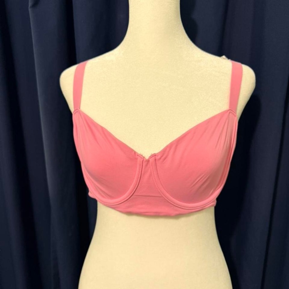 Aerie SMOOTHEZ Seamless Unlined Bra 36C Dark Pink‎